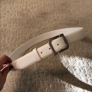 Golf white leather belt. Size large
